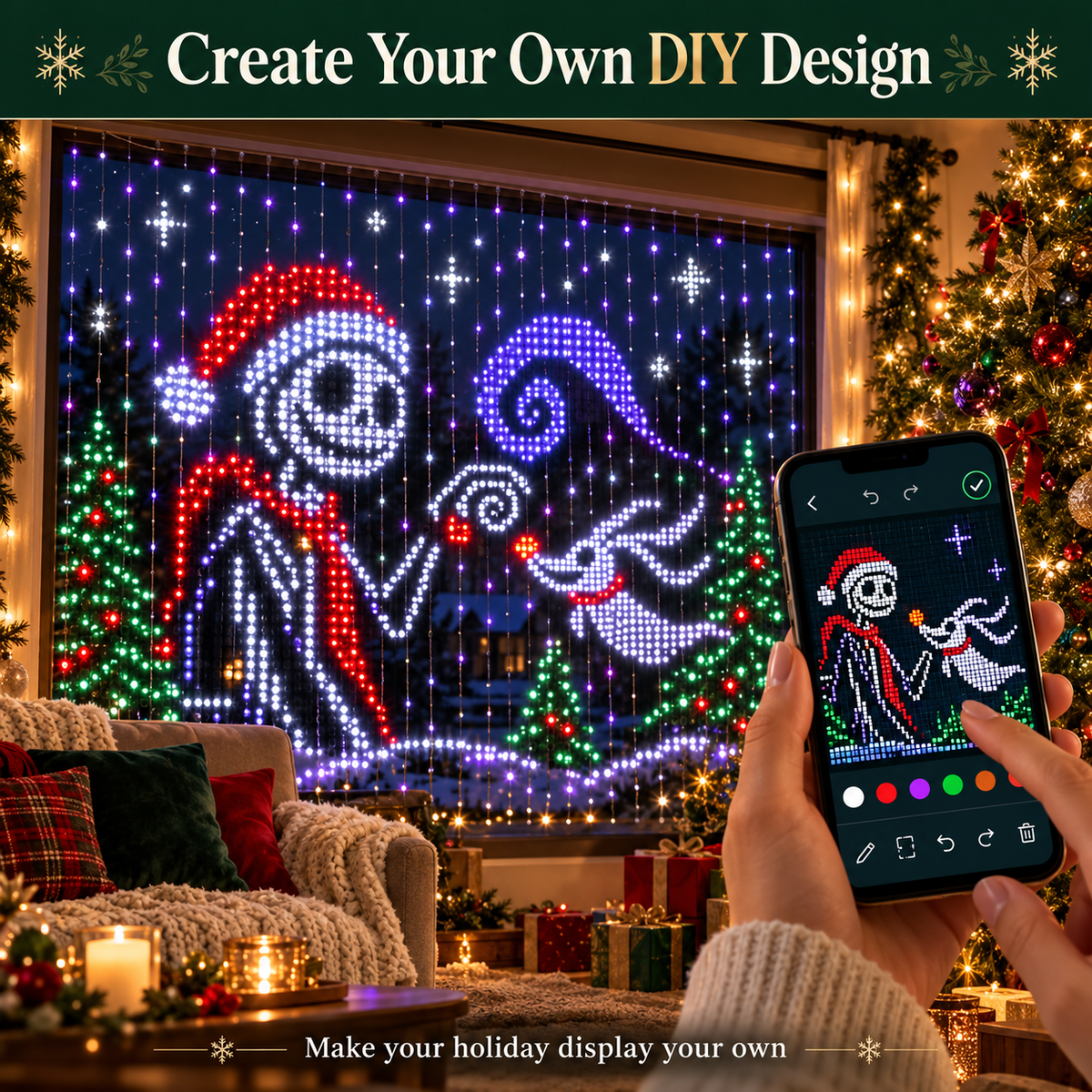 NOCTURNE GLOW SMART PIXEL CURTAIN